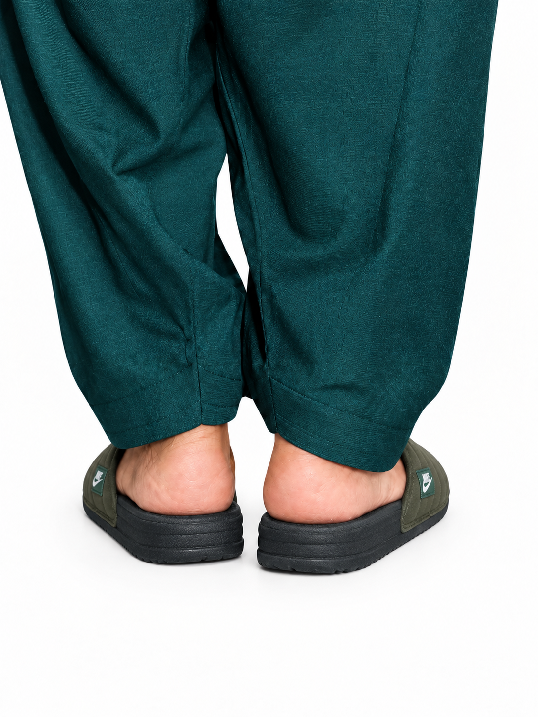 Men’s Olive Green Cushioned Slides – Premium Comfort & Everyday Wear