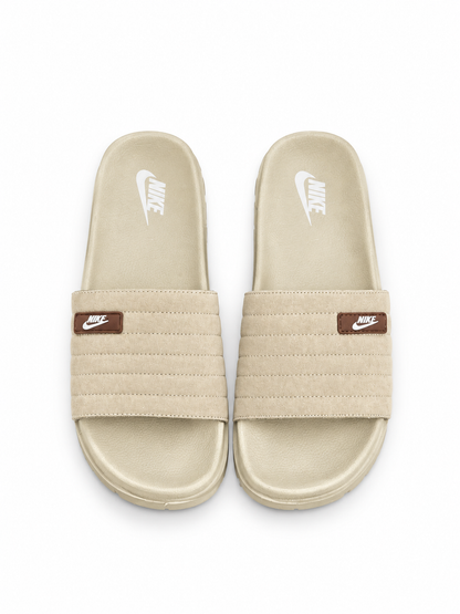 Men’s Cream Cushioned Slides – Soft Comfort & Everyday Wear