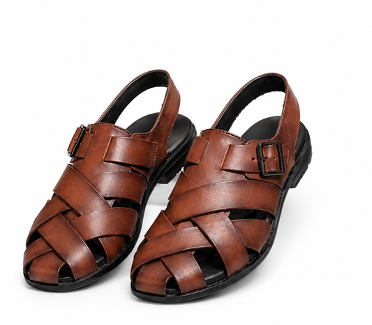 Premium Flexible Leather Sandals – Comfort with Flexible Rubber Sole