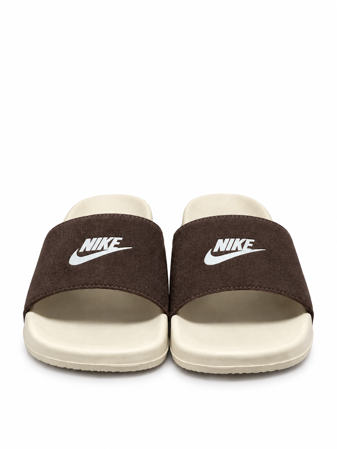Brown Cushioned Comfort Slides