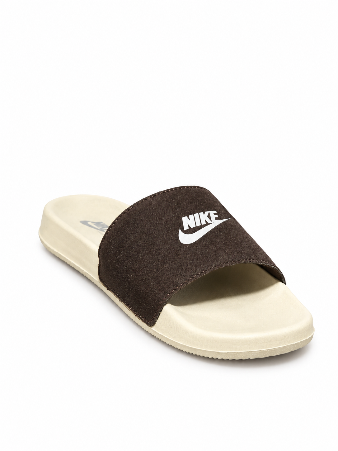 Brown Cushioned Comfort Slides