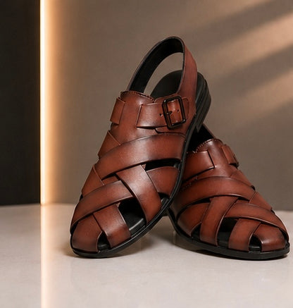 Premium Flexible Leather Sandals – Comfort with Flexible Rubber Sole