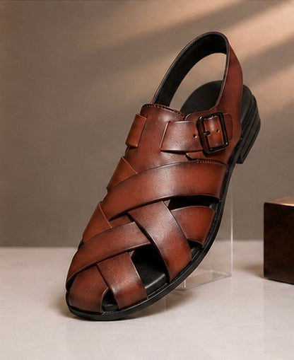 Premium Flexible Leather Sandals – Comfort with Flexible Rubber Sole