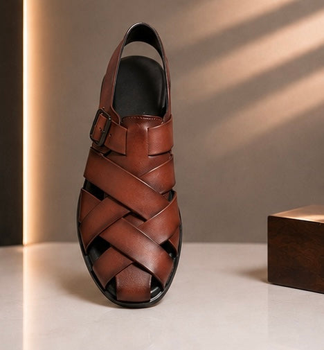 Premium Flexible Leather Sandals – Comfort with Flexible Rubber Sole